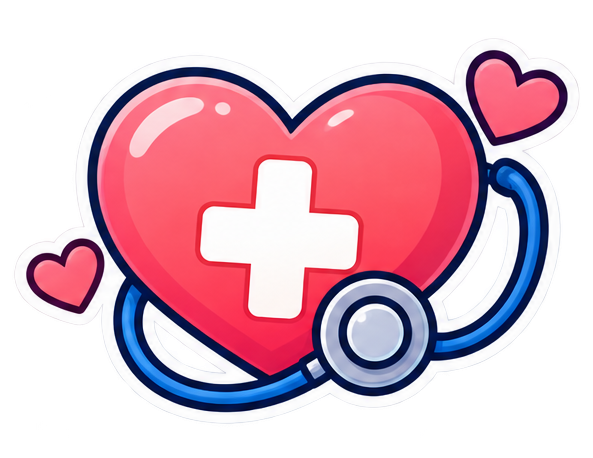 Nursing care and stethoscope